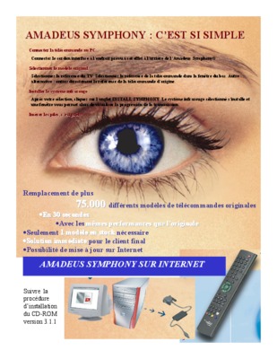 telecommande amadeus symphony tv Book