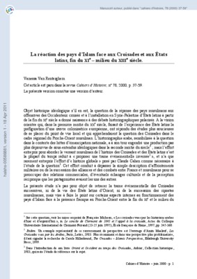 evaluation croisades islam Book