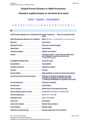oecd economics glossary Book