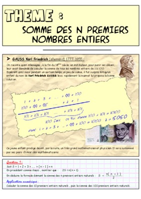 ecrire un algorithme qui donne la somme des n premiers nombres entiers positif Book