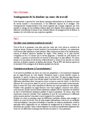soulagement Book