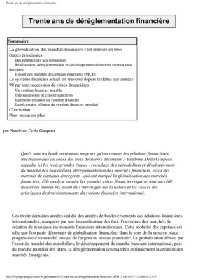 dereglementation Book