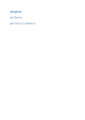 iphigenie racine Book