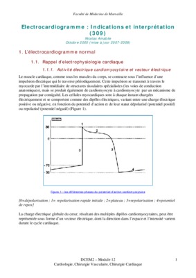 electrocardiogramme bts 2009 electronique Book