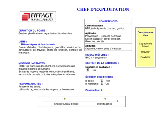 chef d_equipe exploitation Book