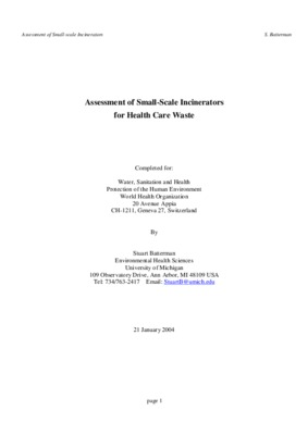 incinerators Book