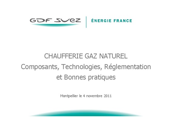 reglementation chaufferie au gaz Book