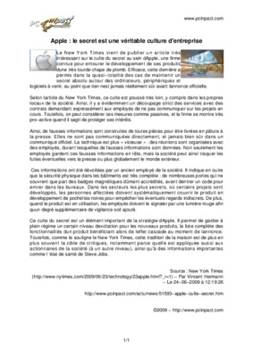 culture entreprise apple Book
