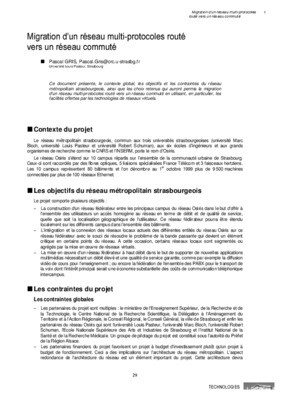 migration reseau Book