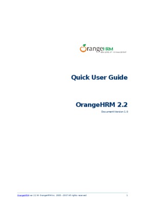 guide orangehrm Book