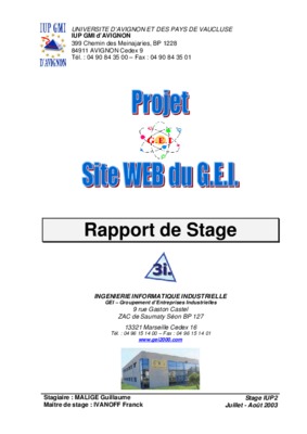 rapport de stage iut guillaume lepretre Book