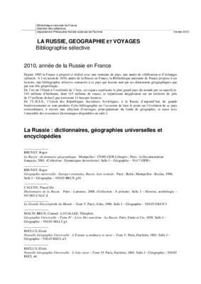 la russie geographie Book