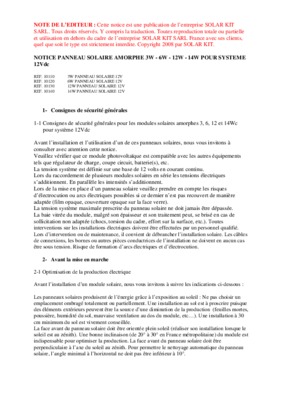 panneau photovoltaique amorphe Book
