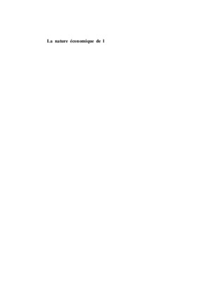 cour la nature de l_activite economique Book