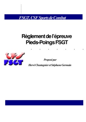 pieds poings Book