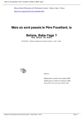 baba yaga fiches lecture Book