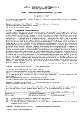 corrige bac l 2006 alimentation et environnement Book