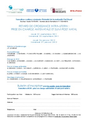 bulletin inscription formation continue Book