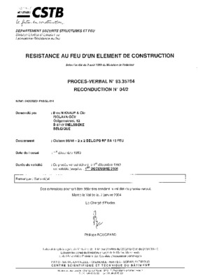 proces verbal resistance au feu Book