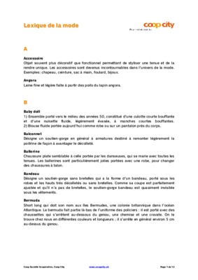 lexique de mode Book