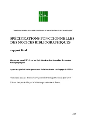 specifications fonctionnelles generales Book