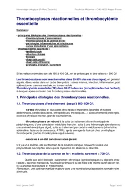 thrombocytemie Book