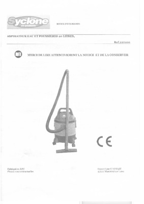 aspirateur syclone 30l Book