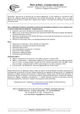 profil de poste d_administrateur de vente Book
