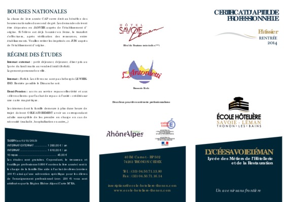 mail lycee savoie Book