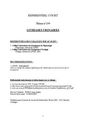 densite des lithiases urinaires Book