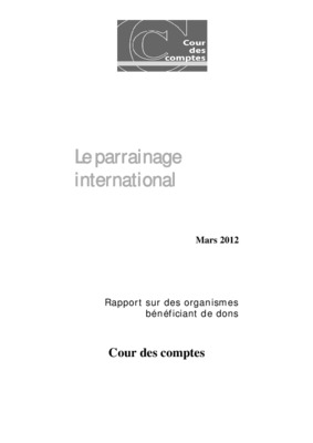 imprime du parrainage international Book
