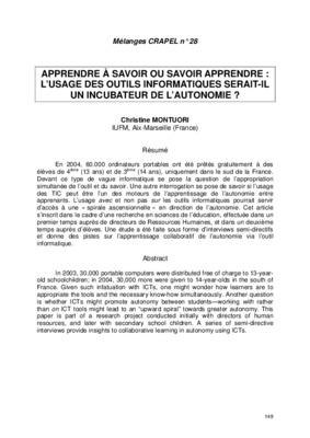 savoir apprendre Book