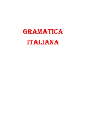gramatica italiana Book