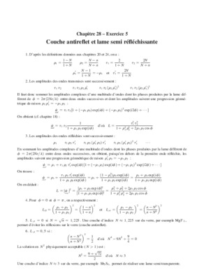 couche antireflet ecercise courrige Book