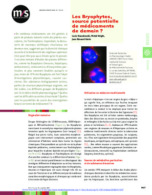 articles sur l_etude des bryophytes mousses au senegal Book