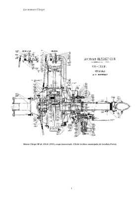 plan du moteur clerget Book