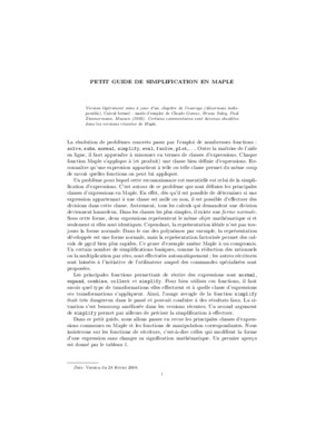 resolution avec simplification Book