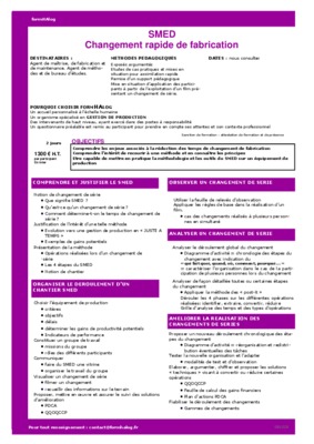 la pratique du smed obtenir des gains importants avec le changement d_outillage rapide Book