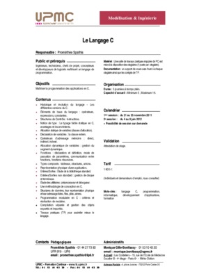 programmation langage a contacts Book
