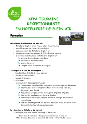 referentiel responsable hotellerie de plein air Book