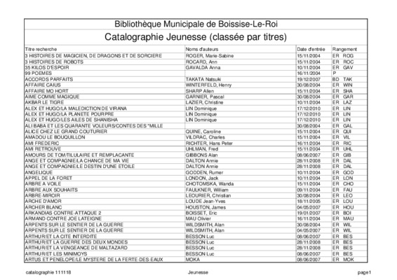 boissise le roi Book