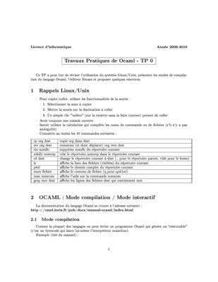 ocaml tp Book