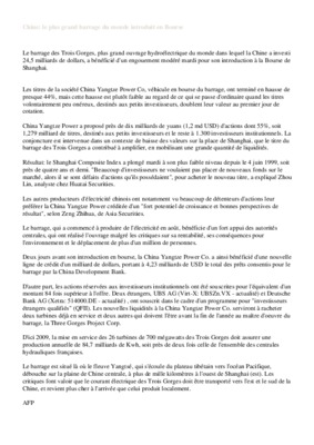 bourse chine 2012 Book