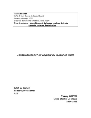 svt lycee lexique Book