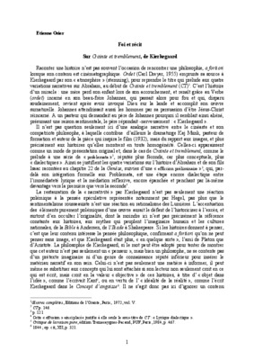 crainte et tremblement Book