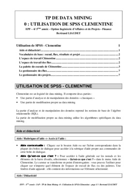 cours spss clementine Book