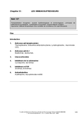 immunologie immunosupresseurs Book