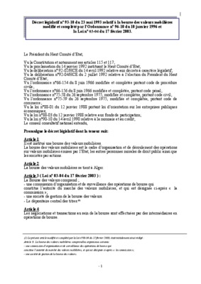 decret legislatif n 93 03 du 1er mars 1993 Book