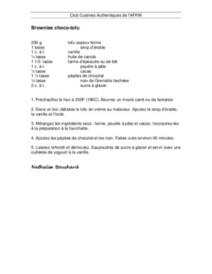 brownies Book