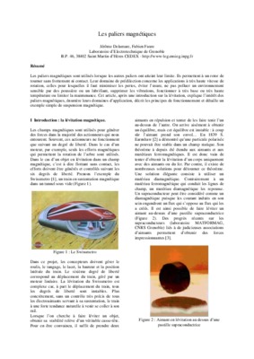 paliers magnetique Book